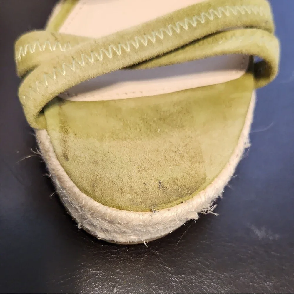 PELLE MODA kortez wedge Sandals in olive Womens Sz5